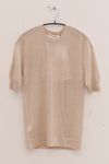 SWAYING 25 Early Autumn Saddle Shoulder Wool T-shirt SW-SW25PF1T11C1-XING Apricot